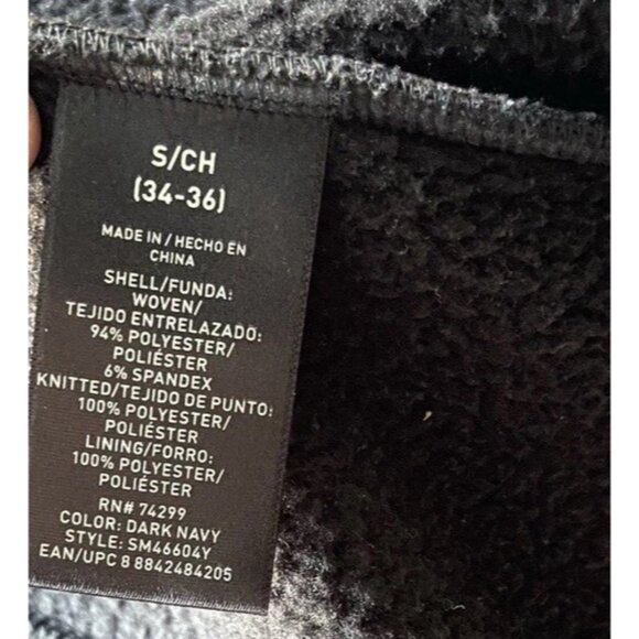 Swiss Tech Full Zip Neck Fleece Jacket Sweater Navy Pullover Mens sz small 34-36 - Picture 15 of 16